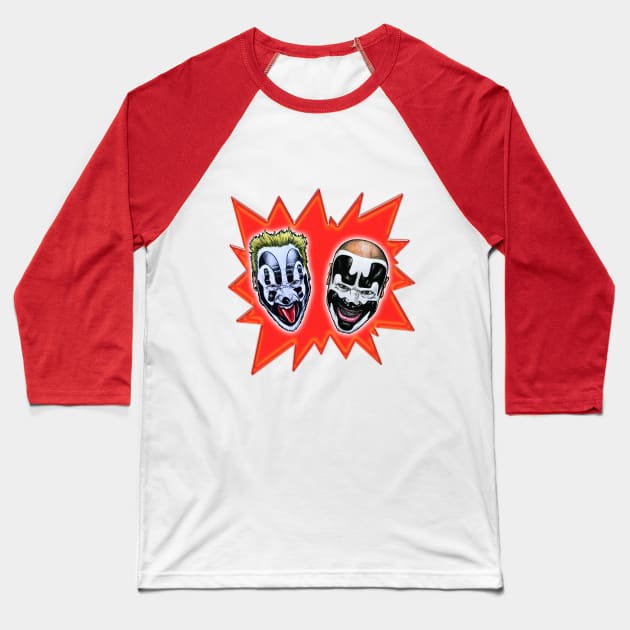 killer clowns Baseball T-Shirt by sapanaentertainment